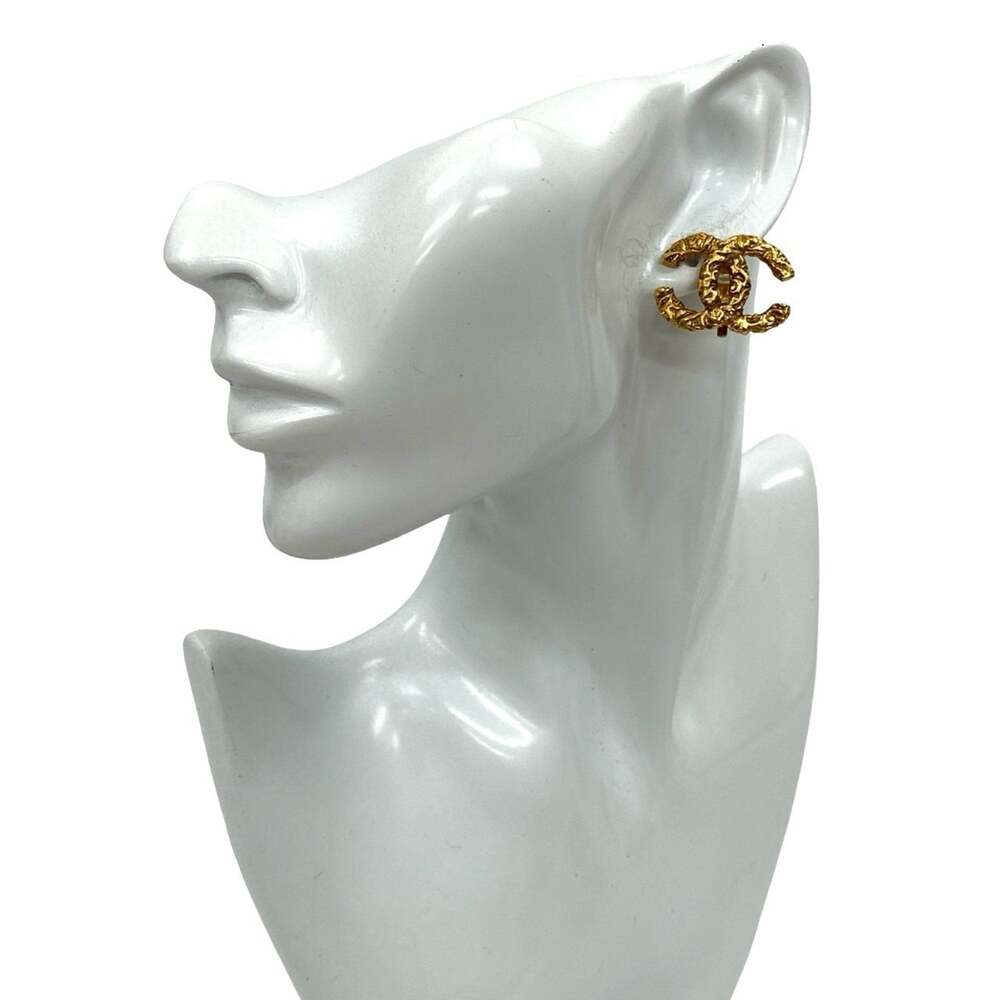 Chanel Cc Logo Clip-On Earrings Metal #209932C15B